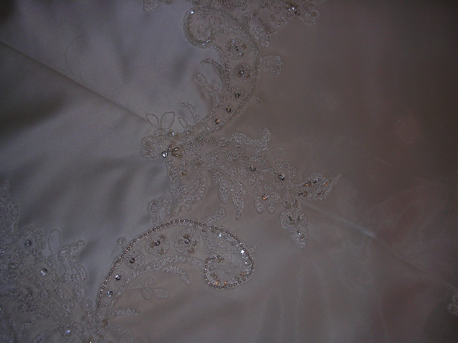 Detail of Amber's dress.